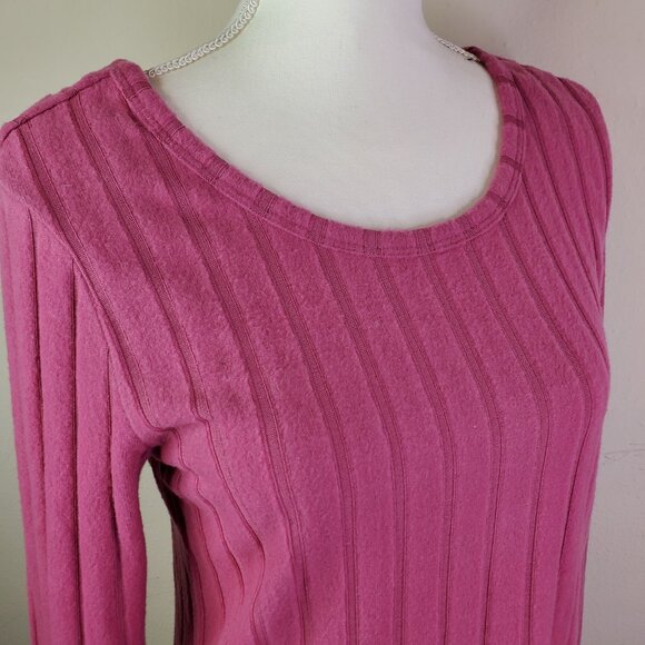 Freshman Forever Juniors Violet Pink Ribbed Top XL - Picture 2 of 10